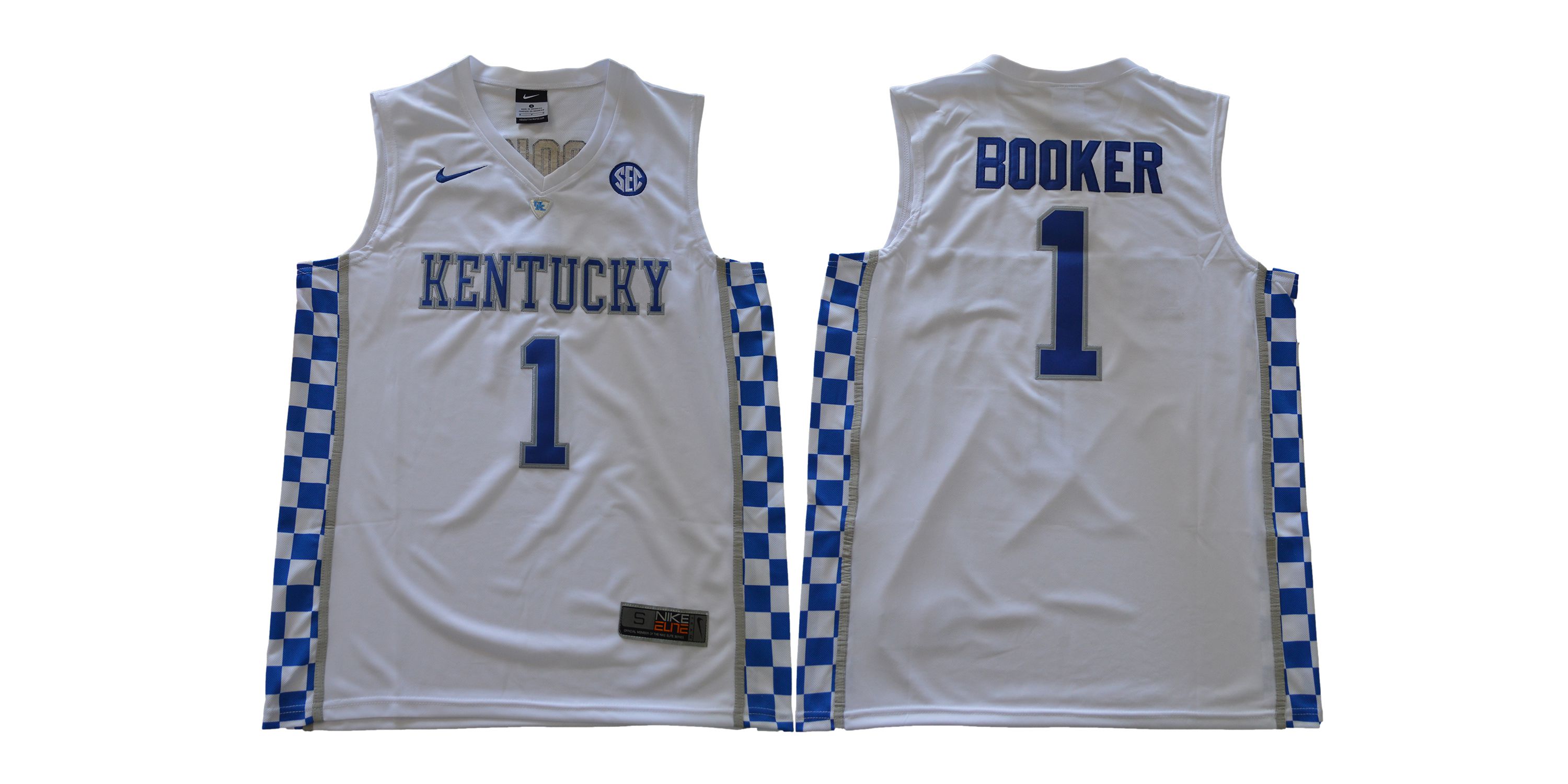 Men Kentucky Wildcats #1 Booker White NBA NCAA Jerseys